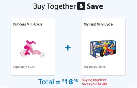 Walmart Mini Cycle deal