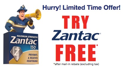 Zantac Free Rebate offer