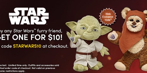 BuildABear.com: TWO Star Wars Furry Friends As Low As $35 Shipped (Just $17.50 Each)
