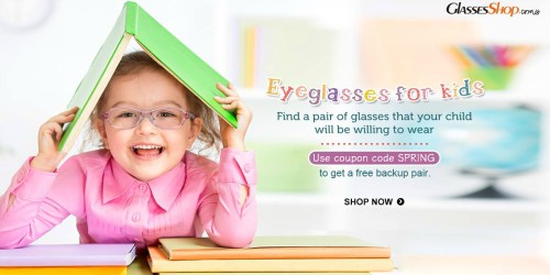 GlassesShop.com: Buy 1 Get 1 Free Sale = TWO Pairs of Kid’s Glasses Only $19.95