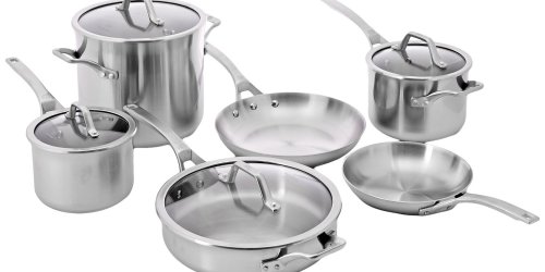 Amazon: Calphalon 10-Piece AccuCore Stainless Steel Cookware Set $349.99 Shipped (Reg. $1,150)