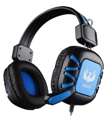 AFUNTA Over Ear Wired Gaming Headphones with Microphone