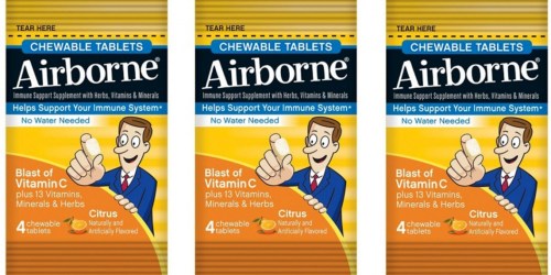 New $1/1 ANY Airborne Product Coupon (No Size Limits) = Free Chewable Tablets at Target