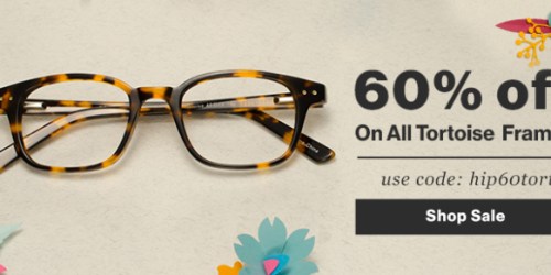 GlassesUSA: 60% Off Tortoise Frames AND Free Shipping = Prescription Glasses $23 Shipped