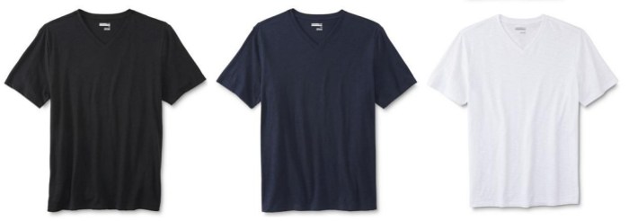 Basic Editions Men's Modern Fit V-Neck T-Shirt