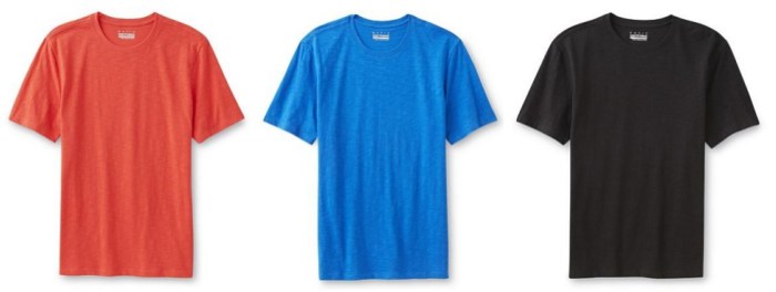 Basic Editions Men's Slub Knit T-Shirt