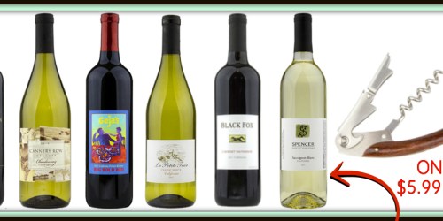 6 Bottles of Premium California Wines AND Corkscrew $35.94 Shipped (No Subscription)