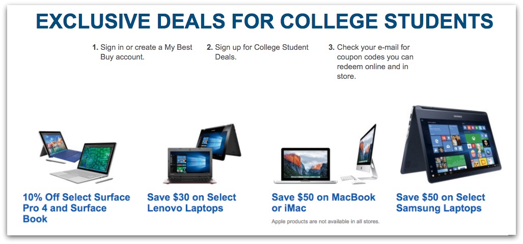 laptop deals for college students 2016 coupon
