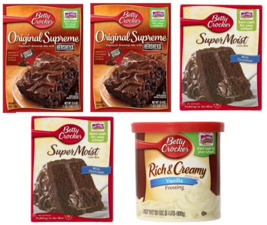 Betty Crocker Brownie Mix, Cake Mix and Frosting