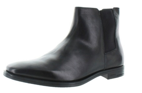 Calvin Klein Corlis Men's Leather Dress Boots Side Zip
