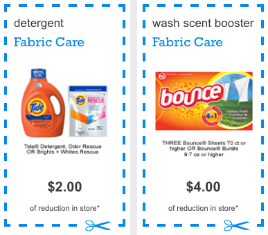 Tide and Bounce coupons