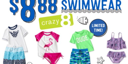 Crazy8: $8.88 Swimwear Sale In-Store AND Online (Regularly $19.88) – Valid 2 Days Only