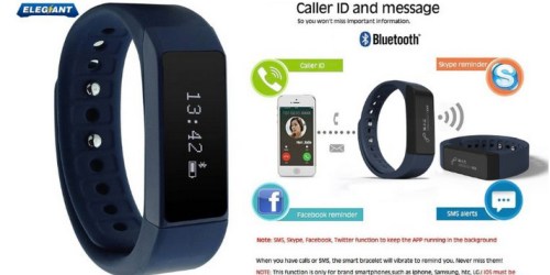 Amazon: Elegiant Wireless Bluetooth Fitness Pedometer Tracker Only $24.99