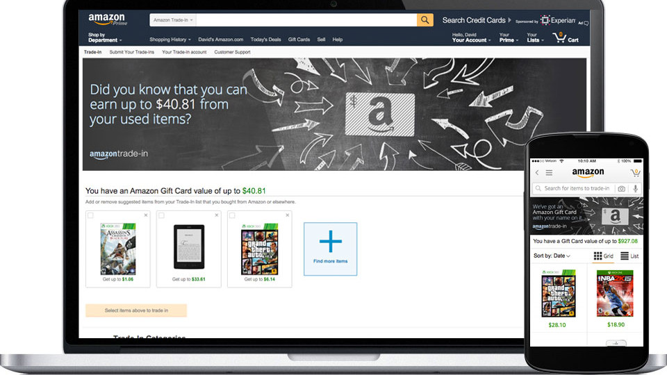 Amazon TradeIn Program Earn Amazon Gift Cards for Old Phones, Books