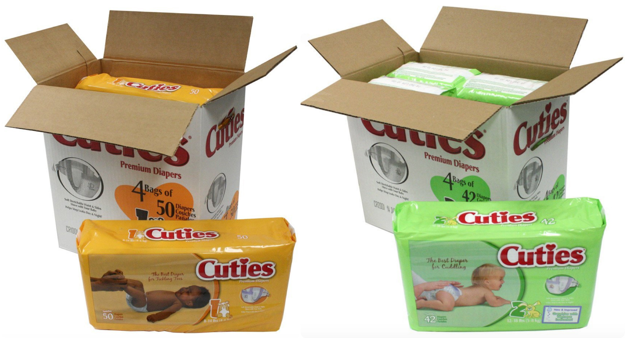 Amazon Cuties Premium Size 1 Baby Diapers 8.8¢ Each Shipped (+ Size 2
