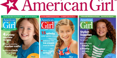 1-Year American Girl Magazine Subscription ONLY $2.66 Per Issue