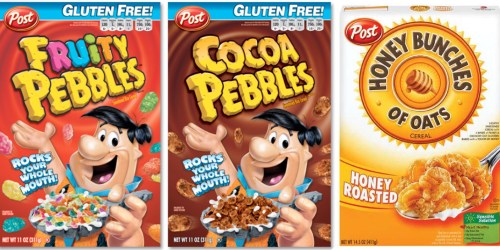 New Post Cereal Coupons = Nice Deals on Pebbles & Honey Bunches of Oats at Walgreens & Target