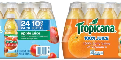Amazon Prime: 24-Pack Tropicana Apple or Orange Juice Bottles $13.68 Shipped (Back Again)