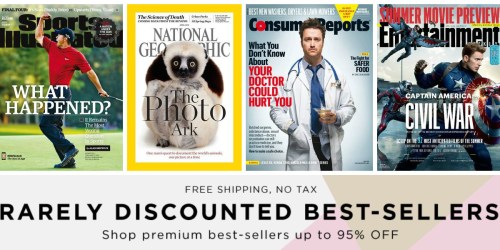 Up to 95% Off Weekend Magazine Sale (Sports Illustrated, Consumer Reports & More)
