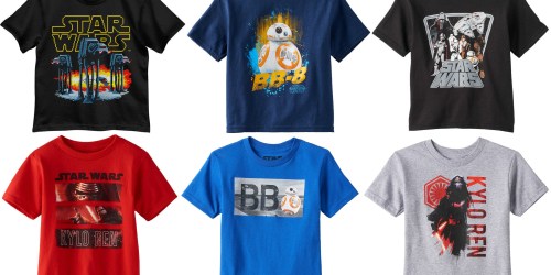 Kohl’s: 40% Off Select Star Wars Items + Extra 15% Off for Cardholders = $4.08 Tees & More