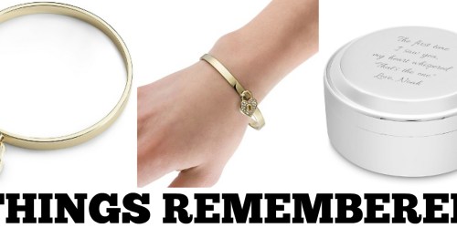Things Remembered: Women’s Gold Bangle AND Engraved Keepsake Box Only $15.09 Shipped