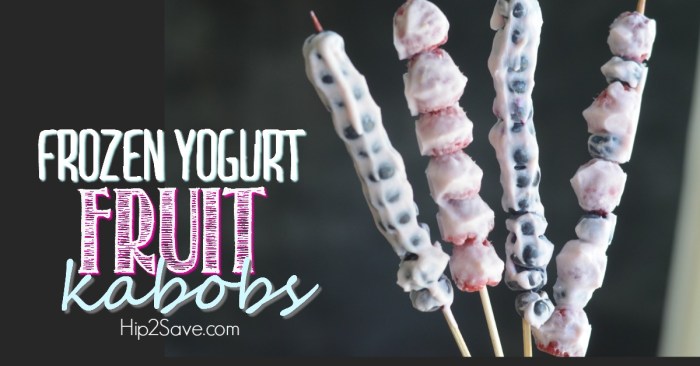 Frozen Yogurt Fruit on a Stick Hip2Save.com