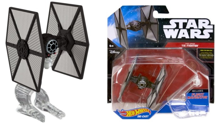 Hot Wheels Star Wars The Force Awakens First Order TIE Fighter Vehicle