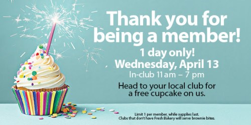 Sam’s Club Members: FREE Cupcake Tomorrow