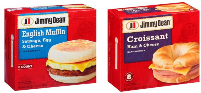 jimmy dean sandwiches frozen coupon value hip2save hiplist