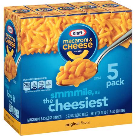 Kraft Macaroni & Cheese 5 pack