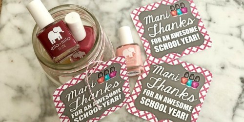 Teacher Appreciation Gift Idea: “Mani Thanks” Manicure Jar with Free Printable Gift Tag