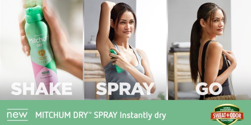New $2/1 Mitchum Dry Spray Antiperspirant & Deodorant Coupon + 15% Off Cartwheel Offer