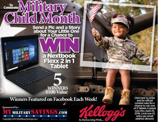 MyMilitarySavings.com and Kellogg’s Month Of The Military Child Contest