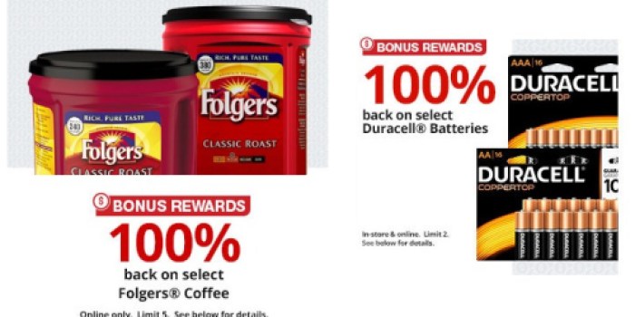 Office Depot/Office Max: FREE Folgers Coffee and Duracell Batteries (After Rewards)