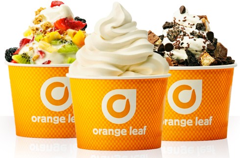 orange leaf yogurt