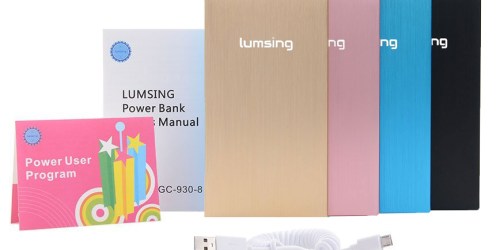 Amazon: Highly Rated Lumsing Portable Power Bank ONLY $8.99 (Regularly $14.99)