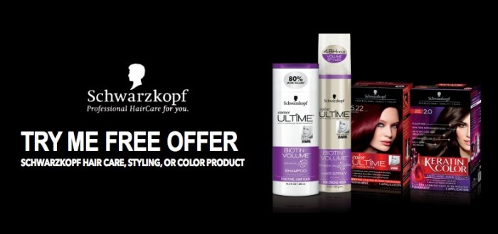 Schwarzkopf Try me free rebate offer