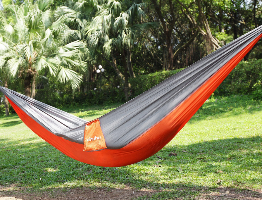 Amazon Ohuhu Portable Nylon Fabric Travel Camping Hammock Only 14.99