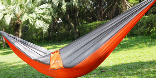 Amazon: Ohuhu Portable Nylon Fabric Travel Camping Hammock Only $14.99 (Reg. $40)