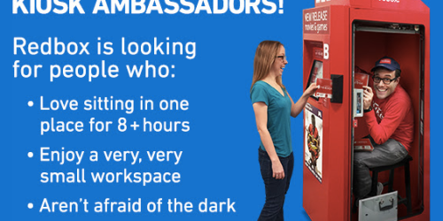 Redbox: Apply For Kiosk Ambassador Position (+ Score Free One Day AND $1 Off DVD Rentals)