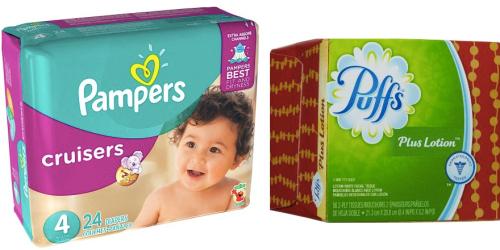 CVS: 2 Pampers Jumbo Pack Diapers AND 2 Puffs Tissues Only $9.96 (Starting 4/3)