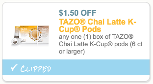 Tazo Chai coupon