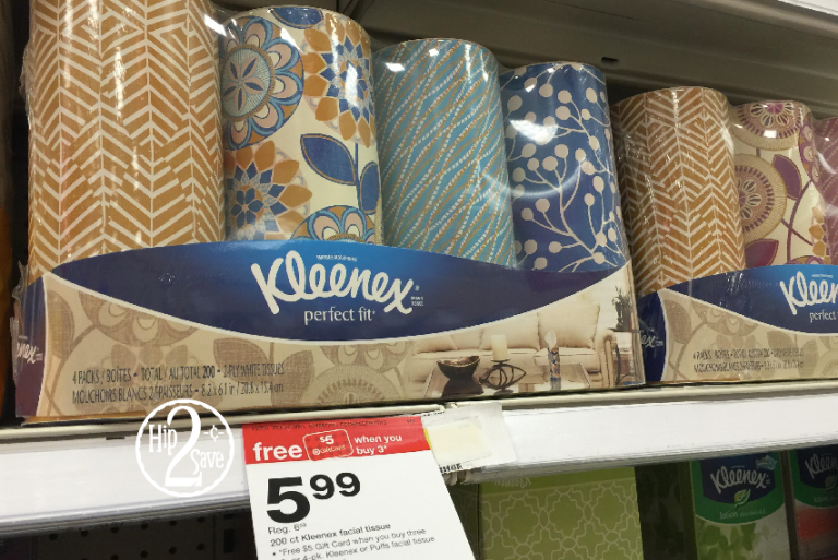 Target Kleenex Perfect Fit Facial Tissues Only 68¢ Per Canister (After