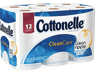 Cottonelle Gentle Clean Care Bath Tissue 12 Rolls