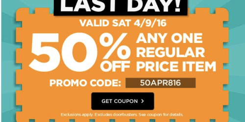 Michaels: 50% Off ANY Regular Priced Item Coupon (Today Only) + More