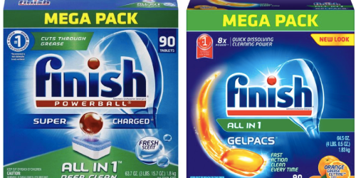 Amazon: Finish Dishwasher Detergent Tabs 90-Count Only $9.43 Shipped + More