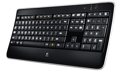 Logitech K800 Full-Size Wireless Illuminated Slim Keyboard