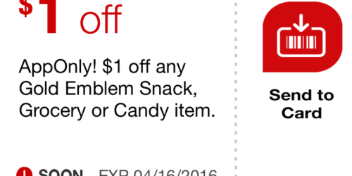 CVS App: $1/1 Gold Emblem Snack, Candy or Grocery Item Store Coupon = FREE Snacks