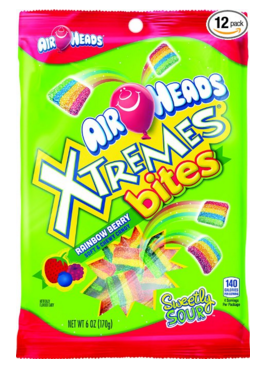 Airheads Xtremes Bites Rainbow Berry Peg Bag