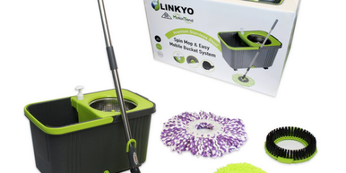 Amazon: Linkyo Spin Mop and Bucket Floor Cleaning System ONLY $39.99 (Reg. $59.99)